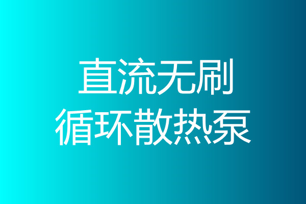 直流無(wú)刷循環(huán)散熱泵